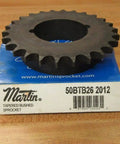 50BTB26 2012 Taper Bushed Sprocket Two And Nine Sixteenth Inch Bore 26 Teeth Heavy Duty Gear on packaging