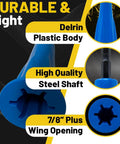 XXL Nut Blaster Drill Attachment For Universal Wire Nut Twister And Wire Nut Driver with plastic body and steel shaft