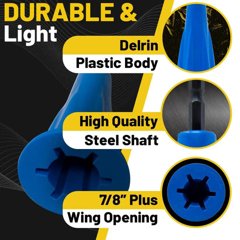 XXL Nut Blaster Drill Attachment For Universal Wire Nut Twister And Wire Nut Driver with plastic body and steel shaft