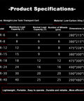 Product specifications for Heavy Duty Moving Dolly With 360 Degree Swivel Load Rollers For Pianos Safes And Shop Gear, detailing load capacities and dimensions.