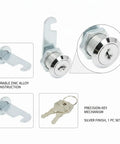 Cam Lock Replacement For Filing Cabinets And Drawers Zinc Alloy Cam Silver Finish with keys and precision mechanism