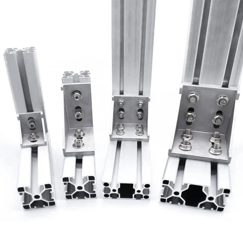 20 Sets 10 Series Aluminum Extrusion Corner Bracket Kit Pro Grade 1x1 Inch Right Angle L Connectors With T Nuts And Stainless Hardware