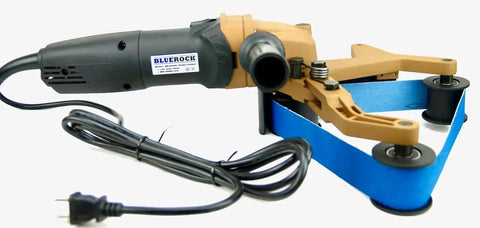 Badass Bbs-40a Pipe Polisher And Grinder Including 100 Sanding Belts Kit Variable Speed Belt Sander, 7 inch metal pipe grinder.