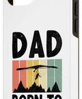 Dad Born To Glide Hang Gliding Hang Glider Pilot Case For 15 Plus Phone with colorful mountains design