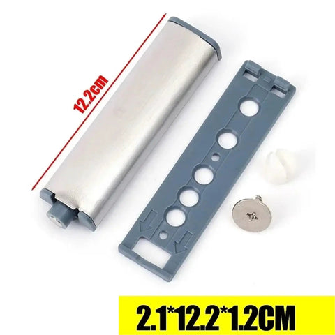 Magnetic Touch Latches for Cabinets and Closets, Stainless Steel Bouncer Catch with dimensions 12.2cm