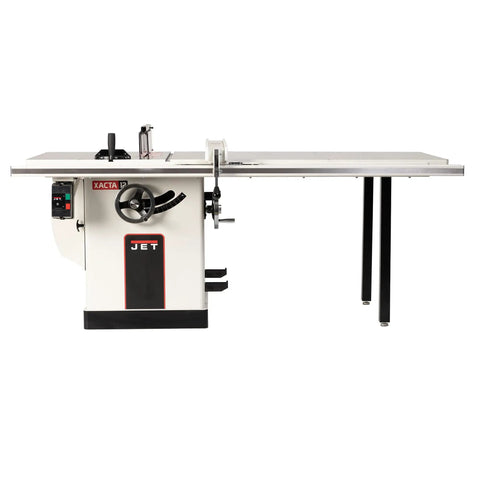 12 Inch Xacta Cabinet Table Saw With 5HP 1PH Power, Riving Knife For Kickback Reduction, 80 Inch Solid Cast Iron Work Surface, Poly V-Belt Drive For Smooth Cuts, Dust Collection Shroud, Integrated Arbor, Built Like A Beast Workhorse
