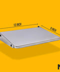 Planer Table Extension For DW735 Planer Adds 9 Inch Support On Each Side, heavy duty 13x9 inch foldable extension in silver