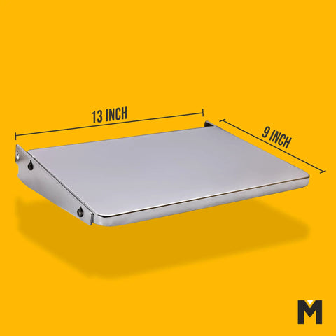 Planer Table Extension For DW735 Planer Adds 9 Inch Support On Each Side, heavy duty 13x9 inch foldable extension in silver