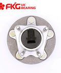 Top view of Rear Wheel Bearing Hub Assembly Drop In Replacement For 2004 2012 Chevy Malibu ABS Models with five lug bolts