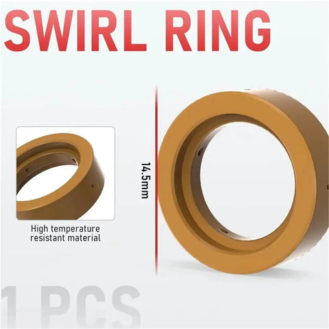 Top Tier 24Pc Plasma Cutter Consumable Kit For Cut-55Ds Pro And Cut-60Ds Pro swirl ring made of high temperature resistant material.