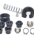 Audi 5 To 6 Speed Manual Transmission Shift Cable Bushing And Gearbox Repair Kit component parts, including springs and bushings