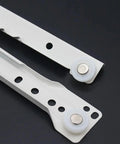 Close-up of Full Extension Drawer Slides Set For Desks And Furniture, 1 Pair, with smooth and quiet operation on black background.
