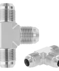 Three Eighths Inch JIC Male Tee Adapter With SAE J514 37 Degree Flare Seatings Delivers Leak Free Metal To Metal Connection For Hydraulic Systems Featuring Three Eighths Inch JIC Male Ports And Tough Precision Machined Craftsmanship, zinc-plated steel hydraulic tee fitting