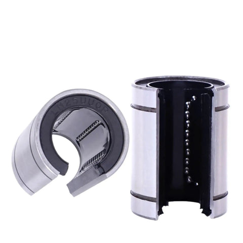 Linear Motion Bearing LM8U-OP Series For 3D Printer And CNC Projects, open metal bearing with ball cage