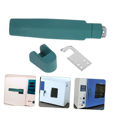 Upgrade Your Kitchen Gear With This Heavy Duty Commercial Oven Handle. Green handle for industrial dryers and cookers.