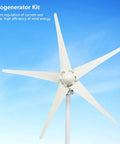 Powerful 1200W Wind Generator With 5 Blade High Efficiency Turbine Low Start Up Speed At Two Point Five Meters Per Second