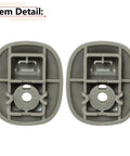 Sun Visor Retainer Clip 2-Piece Beige Color Replacement For Ford Fusion 2006-2012, Lincoln MKZ 2006-2012, close-up view