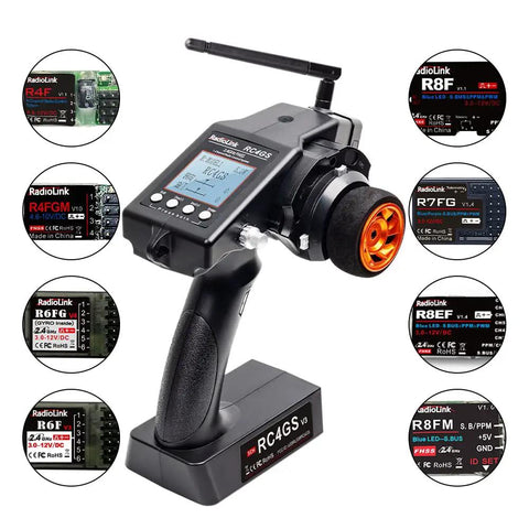 RC4GS V3 2.4G 5 Channel RC Transmitter And Receiver With Built In Gyro For Crawler Trucks Cars And Boats Ready To Race