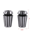 Two pieces of ER11 Collet Set For CNC Engraving And Milling Lathe Tooling Kit, 1cm diameter x 1.8cm height, 65Mn steel precision tooling