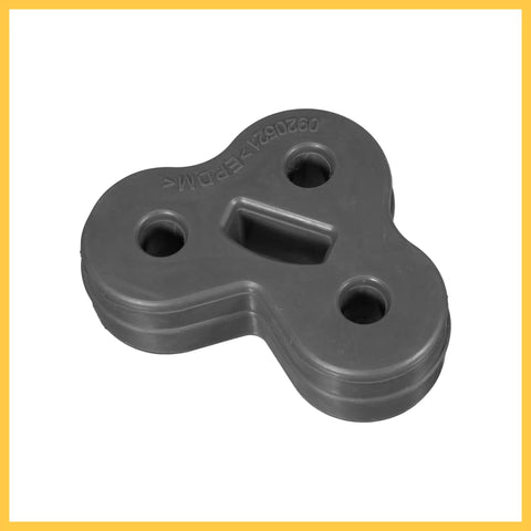 Super Durable 11mm 3 Hole Muffler Exhaust Hanger Bushing Rubber Mount Bracket Kit For Tail Pipe Insulator Replacement Perfect Fits XF XJ Years 2008 To 2018 Black Auto Parts Upgrade Your Ride Today black rubber 3-hole exhaust hanger