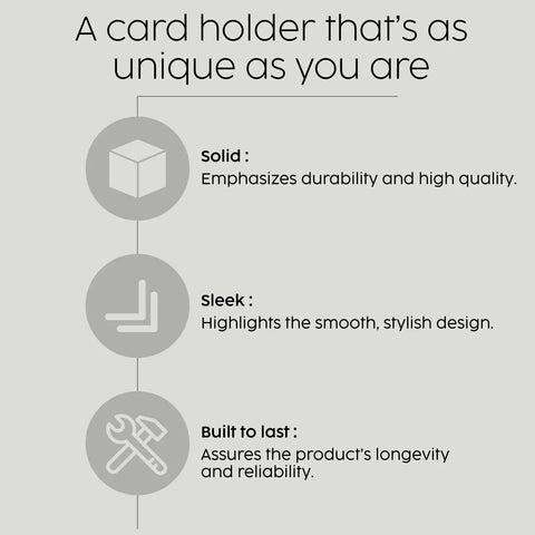 Black Granite Handmade Vertical Card Holder for Desk Holds Up to 20 Visiting Cards features durability, sleek design, lasting quality.