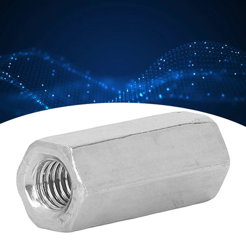 Stainless Steel Hex Coupling Nut from 20 Pack, M6x1 Thread, 25mm Length, Rod Connector Bolts for Studs and Machine Screws