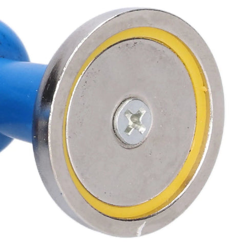 Heavy Duty Magnetic Welding Support Clamp With Rock Solid Suction For Red Copper And Aluminium Alloy Sheets, showing a 36mm magnet disc.