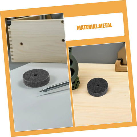 Heavy Duty Nylon Polishing Wheels For Metal Buffing Copper Aluminum Steel 75mm Grinder Disc Kit Efficient And Durable Finish on workbench
