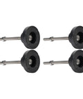 Heavy Duty Height Adjustable M8 Threaded Furniture Leveling Feet With 50mm Circular Base No Slip Rubber Pad For DIY Friendly Workbenches Shelving Racks And Office Or Home Setup, 4-pack