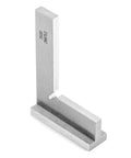 QWORK 3-inch precision machinist square in hardened steel with 90-degree right angle base