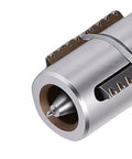 Hamwesh Heavy Duty 45# Steel Broken Pipe Extractor Tool with Hex Wrench, Dual Diameter Stripped Thread Remover Kit close-up