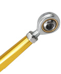 Gold Gear Shift Linkage Lever Shifter Rod For Harley Davidson Breakout FXBRS 114 2018-2020 And CVO Tri Glide FLHTCUTGSE 2020 Upgrade Aluminum Alloy CNC Machined Weather-Resistant Easy Install Durable Bike Shifter Upgrade, gold rod close-up