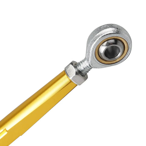 Gold Gear Shift Linkage Lever Shifter Rod For Harley Davidson Breakout FXBRS 114 2018-2020 And CVO Tri Glide FLHTCUTGSE 2020 Upgrade Aluminum Alloy CNC Machined Weather-Resistant Easy Install Durable Bike Shifter Upgrade, gold rod close-up