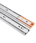 Beefy Professional Grade Stainless Steel Drawer Slides With Bottom Mounted Concealed Design, Hidden Under Drawer, Durable, Smooth Operation, No Exposed Hardware, Ideal For Kitchen, Cabinet, Or Tool Box Upgrades. stainless steel concealed drawer slides
