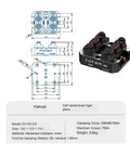 Heavy Duty Self Centering Vise Featuring Zero Point Quick Change Design dimensions and specifications for CNC use.