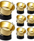 3 Inch Recessed Led Can Lights Solid Brass Eyeball Spotlight 30 Degree Rotatable Downlight Kit set of eight on display