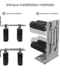 Universal L Bracket Gate Guide Roller Set With Four Nylon Rollers for Sliding Gates in vertical and horizontal installation