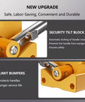 Heavy Duty Magnetic Lifter Industrial Neodymium Hoist Magnet 6600 Pound Steel Handler with security tilt block for safety.