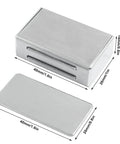 Dimensions of Two Pack Ultra Thin Magnetic Door Catch With Adhesive For Cabinets And Drawers Stainless Steel Latch