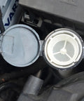 Opel Water Tank Cover For Astra J And K 2013 2016 Windshield Washer Fluid Reservoir Cap shown open under the hood