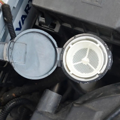 Opel Water Tank Cover For Astra J And K 2013 2016 Windshield Washer Fluid Reservoir Cap shown open under the hood