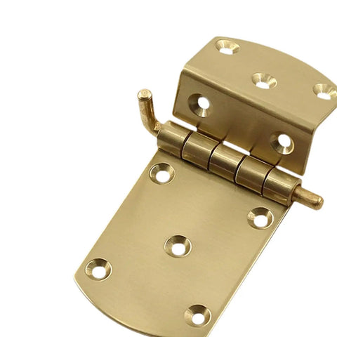 Pro Grade Grand Piano Lid Hinge Replacement for Standard Pianos, durable metal hinge, easy install, brass finish, musical instrument accessory.