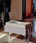Built Tough Heavy Duty Caster Wheels Roll Like A Dream With Silent Glide 360 Degree Swivel Smooth Rubber Rollers For Everyday Furniture And Workbench Upgrade Three Inch Four Pack on a wheeled storage cart.