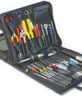 Field Engineer's Kit In Rugged Double Sided Ballistic Nylon Case With Pro Grade Tools For Tech Pros Portable Onsite Toolkit