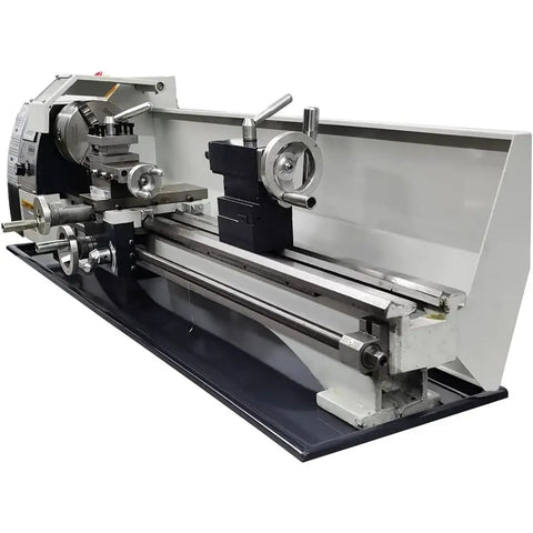 QYLTTDM 900W Mini Metal Lathe Machine, Precision Benchtop Lathe with sturdy design and adjustable chuck.