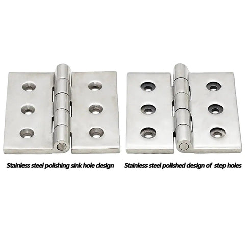 Beefy Heavy Duty Stainless Steel Hinges For Electrical Gear And Industrial Hardware Precision Cast 50x50x5mm T Profile 1 Piece