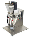 Compact Desktop Semi Automatic Powder Filling Machine Featuring No Sweat Setup And Consistent 10 To 200 Gram Dosing For Coffee Milk Sugar Feed And Bulk Granules with stainless steel design.