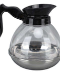 Universal Coffee Pot Replacement Carafe With Tight Fit Spout And Black Grip For Commercial And Home Use
