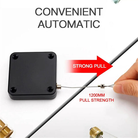 Punch Free Automatic Door Closer For Sliding Glass Doors Adjustable Tension showing strong pull mechanism