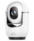White 2K Pan Tilt Indoor Security Camera With AI Motion Detection And 2 Way Audio For Round The Clock Home Surveillance